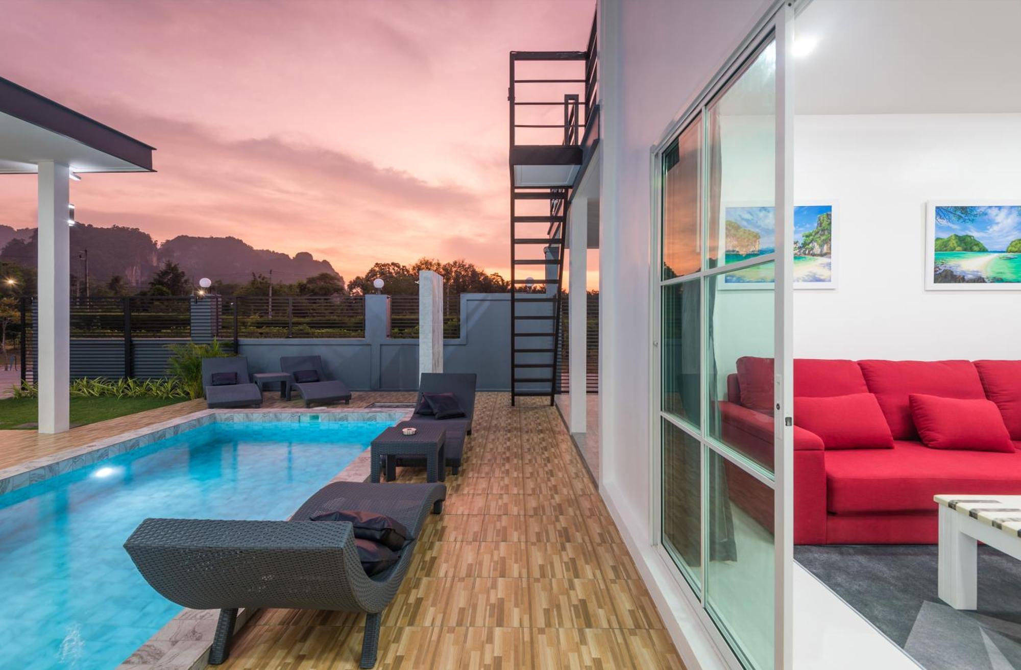 Lark Pool Villa Aonang Krabi Ao Nang 外观 照片